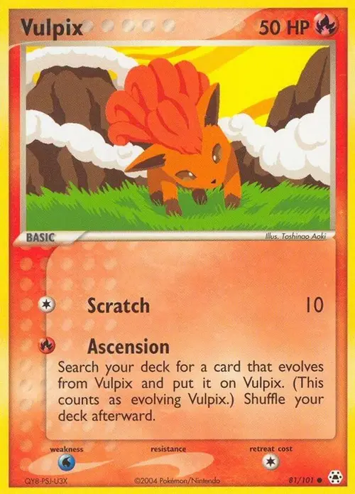 Vulpix card art