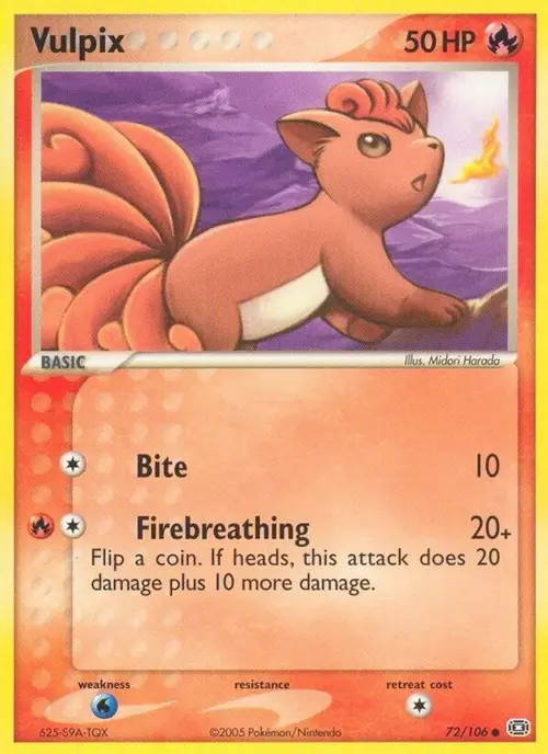 Vulpix card art