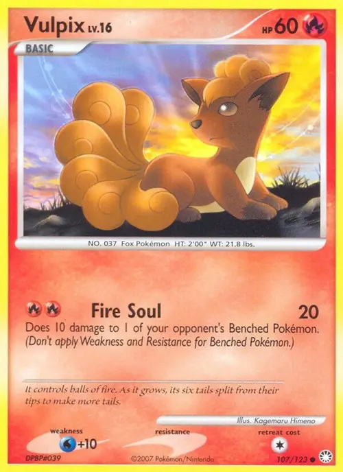 Vulpix card art