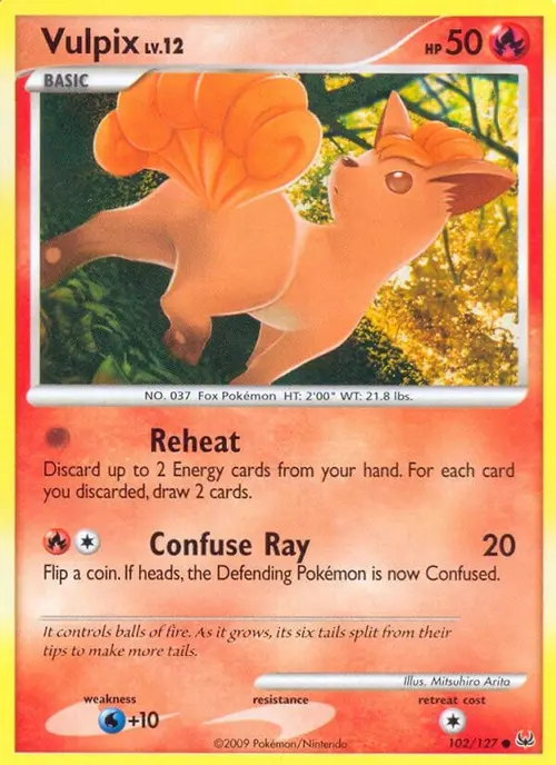 Vulpix card art