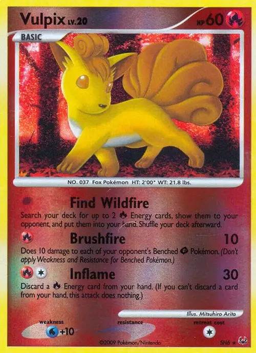 Vulpix (Shiny) card art