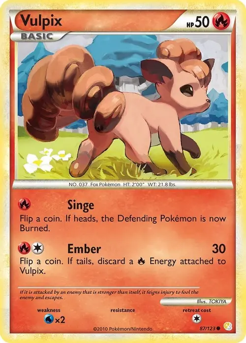 Vulpix card art