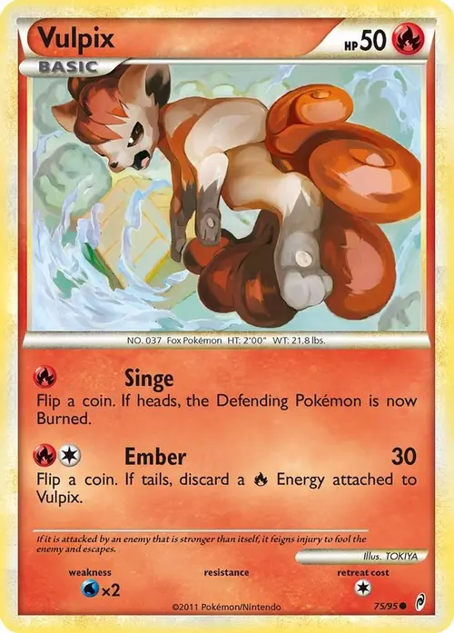 Vulpix card art