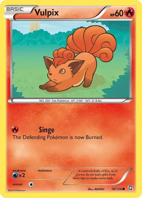 Vulpix card art