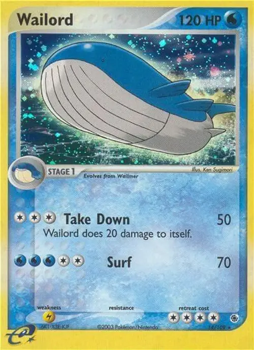 Wailord card art