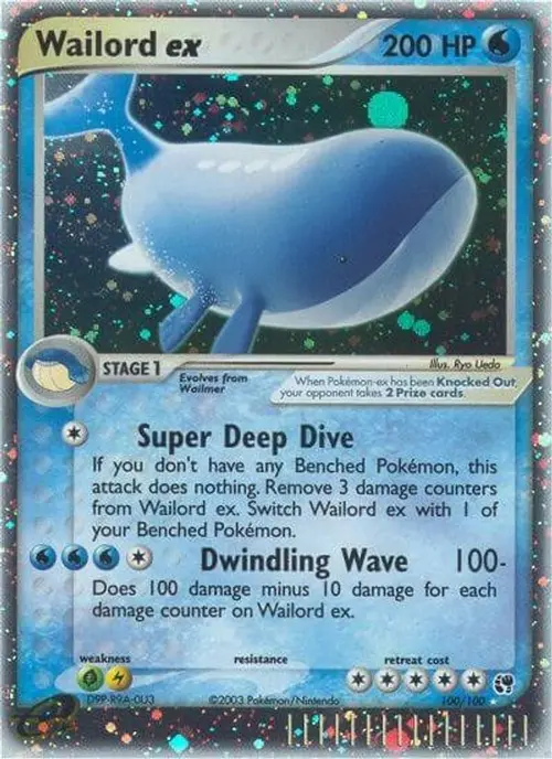 Wailord ex card art