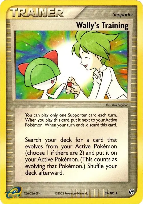 Wally's Training card art