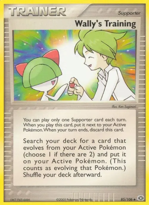 Wally's Training card art