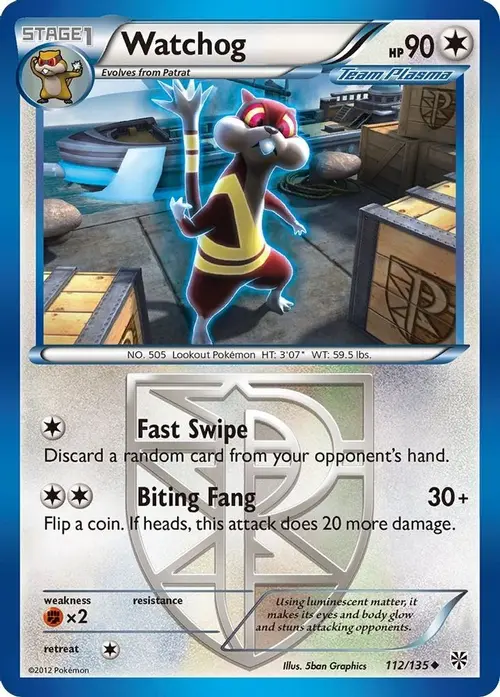 Watchog (Team Plasma) (112) card art