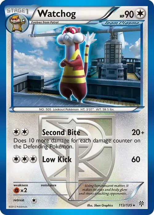 Watchog (Team Plasma) (113) card art