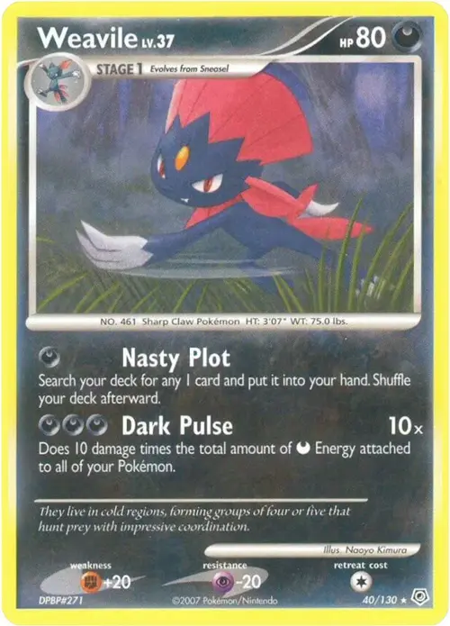 Weavile card art