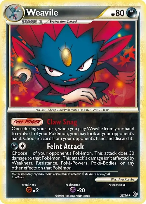 Weavile card art