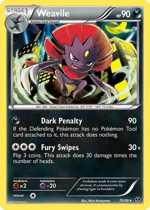 Weavile card art