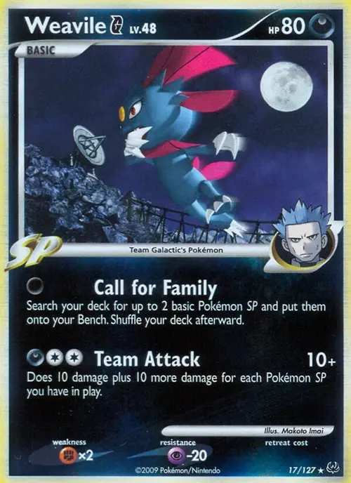 Weavile G card art