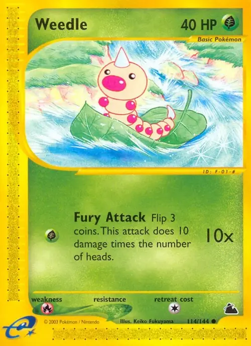 Weedle (114) card art
