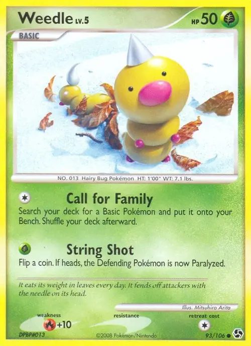 Weedle card art