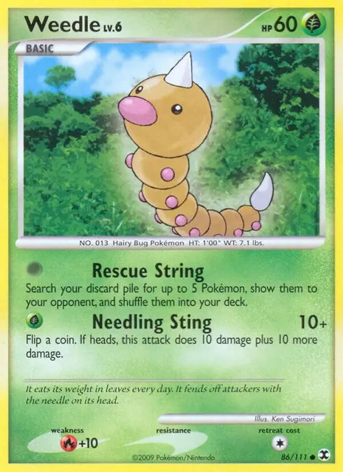 Weedle card art