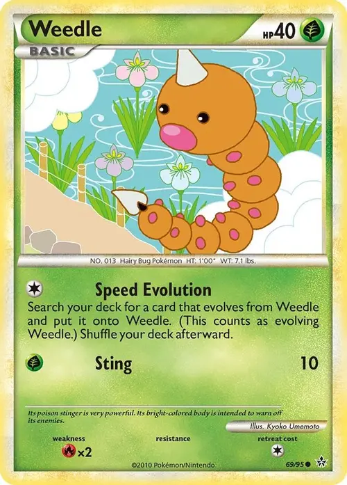 Weedle card art