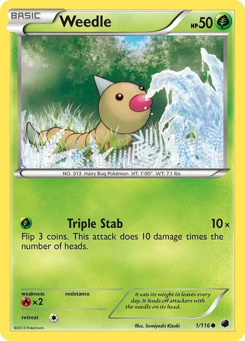Weedle card art