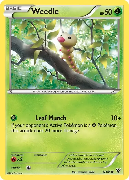 Weedle card art