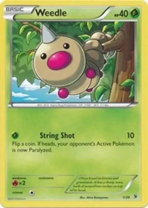 Weedle card art