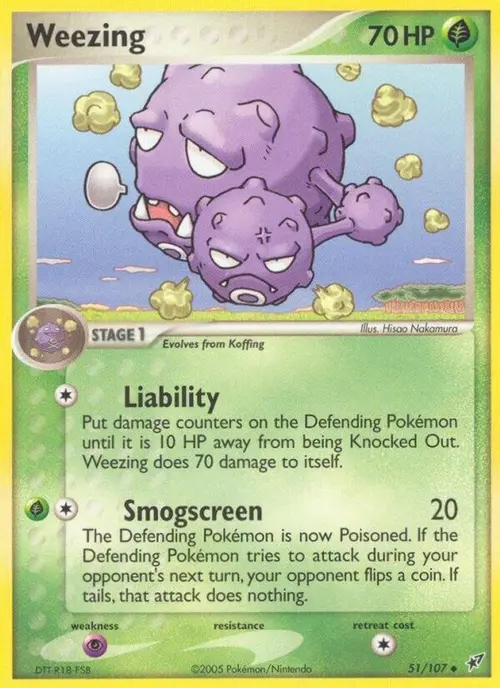 Weezing card art