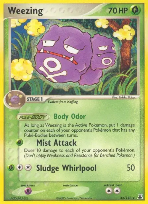 Weezing card art