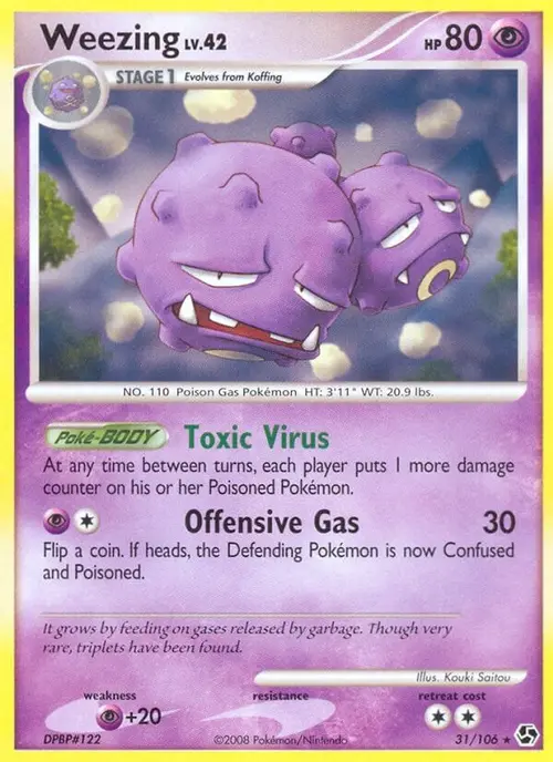 Weezing card art