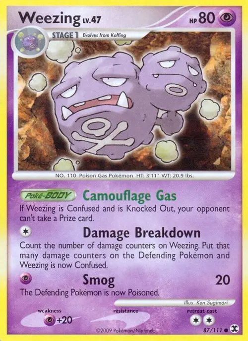 Weezing card art