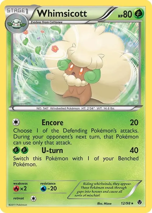 Whimsicott (12) card art