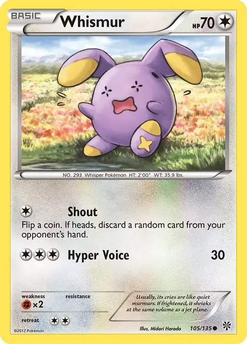 Whismur card art