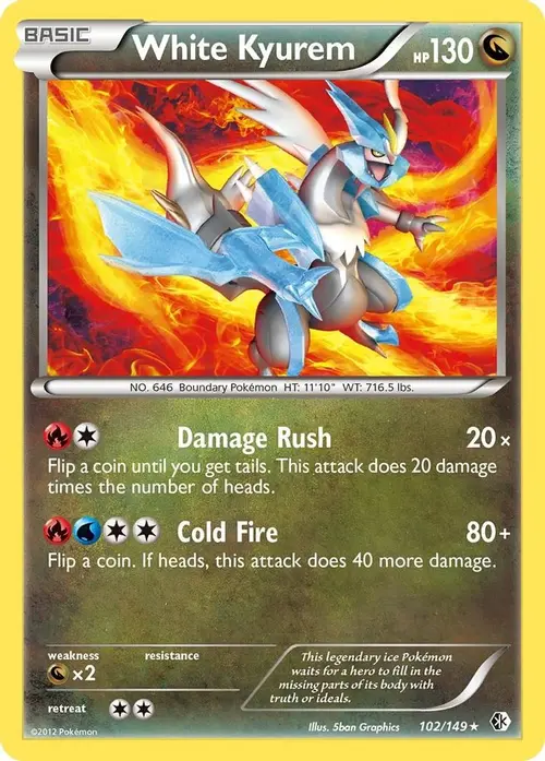 White Kyurem card art