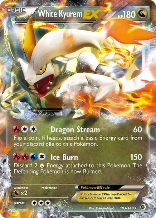 White Kyurem EX card art
