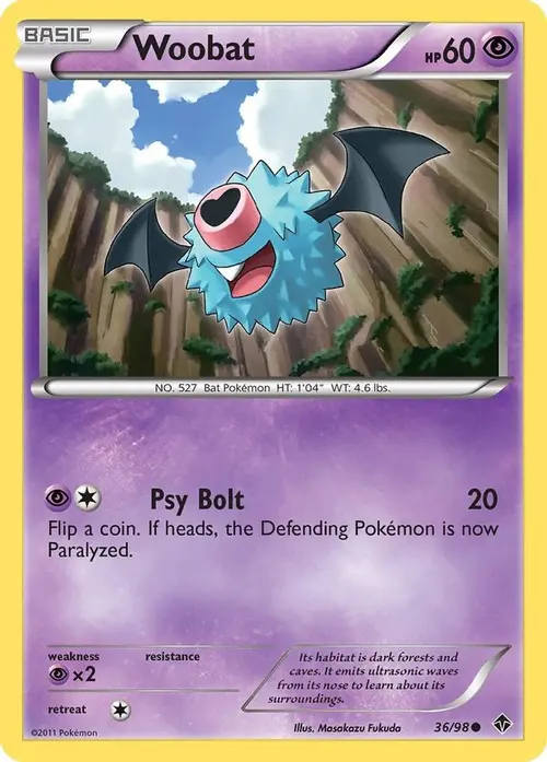 Woobat card art