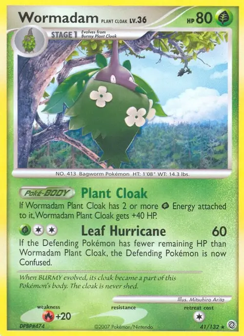 Wormadam Plant Cloak card art