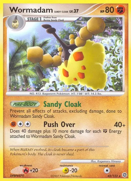 Wormadam Sandy Cloak card art