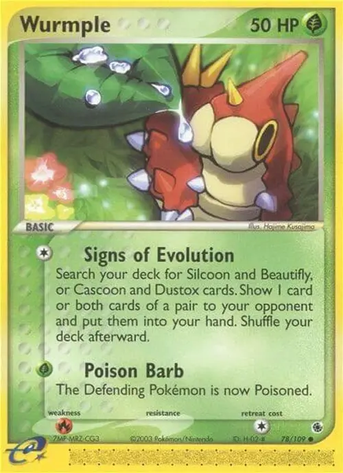 Wurmple card art