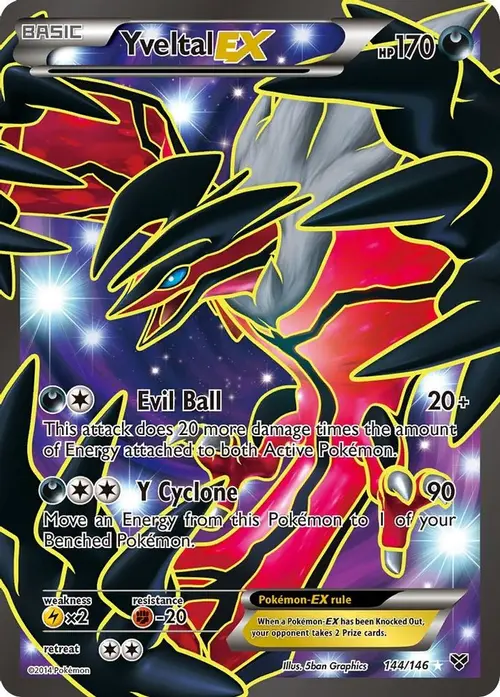 Yveltal EX (144 Full Art) card art