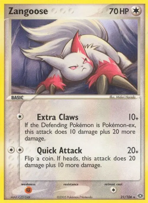 Zangoose card art