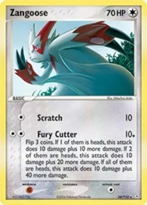 Zangoose card art