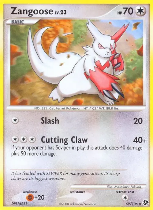 Zangoose card art