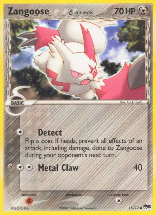 Zangoose (Delta Species) card art