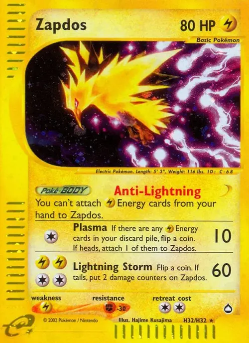 Zapdos (H32) card art