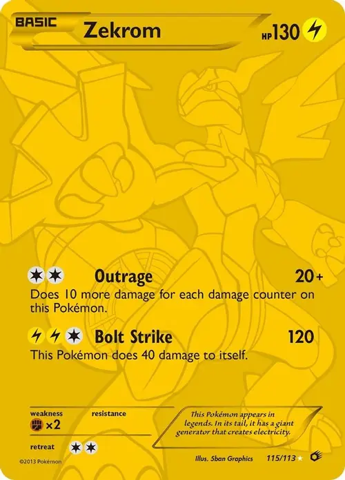 Zekrom (115 Full Art Secret Rare) card art