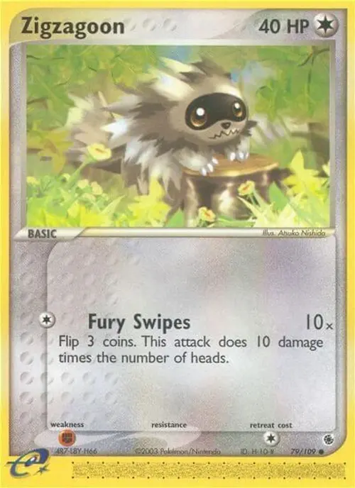 Zigzagoon card art