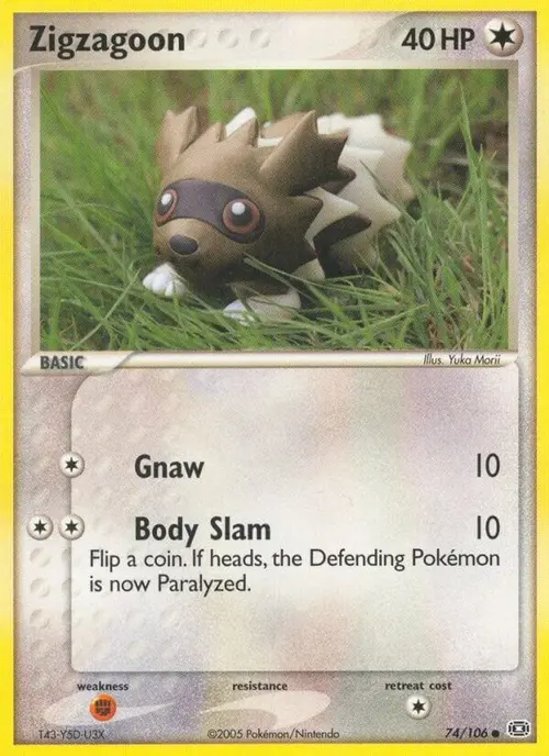 Zigzagoon card art