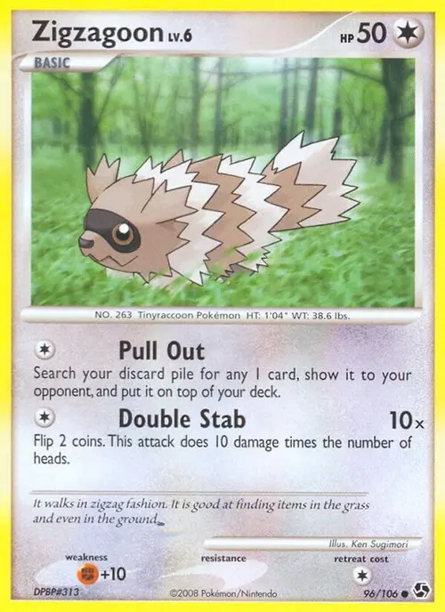 Zigzagoon card art
