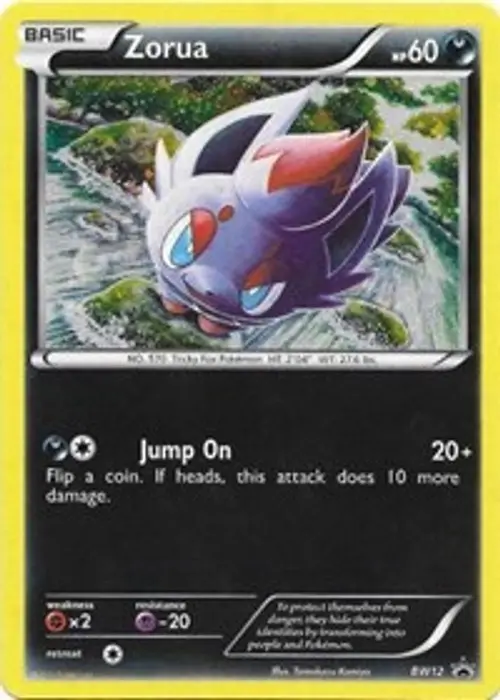 Zorua - BW12 card art