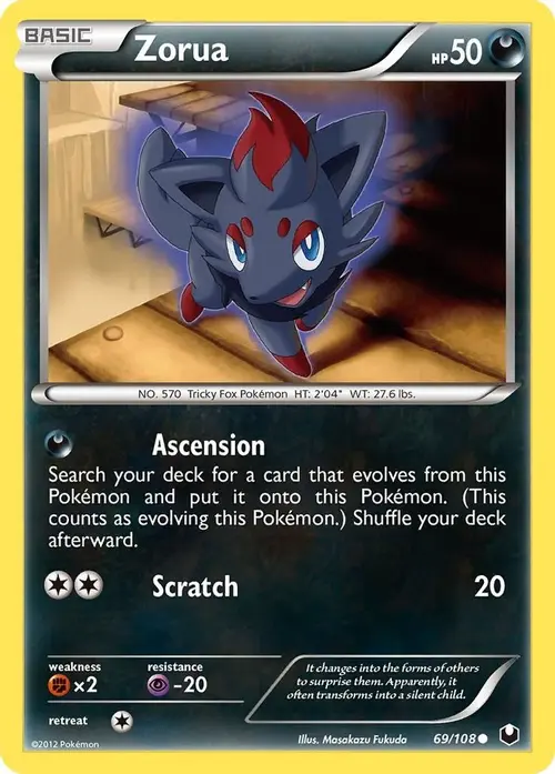 Zorua (69) card art