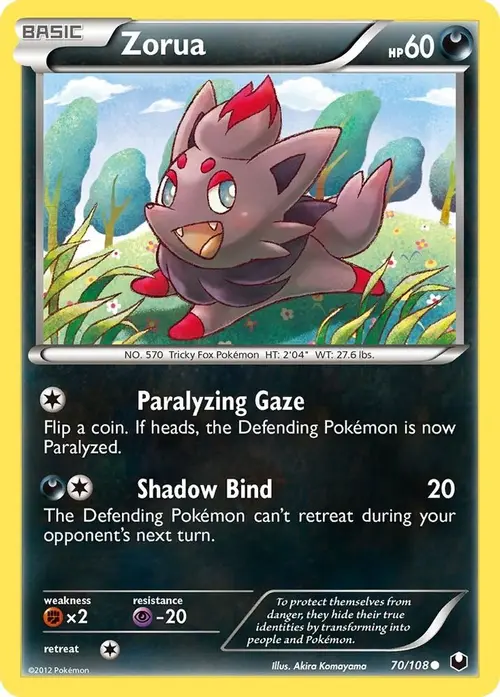 Zorua (70) card art